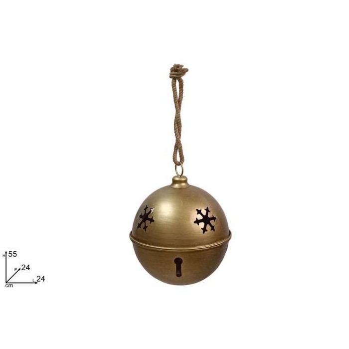 CAMPANACCIO METALLO 24CM ORO